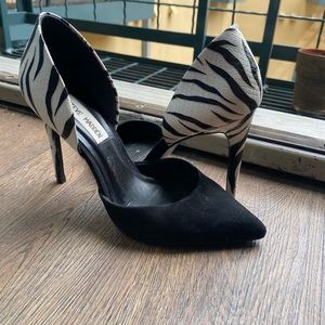 Zebra Steve Madden heels